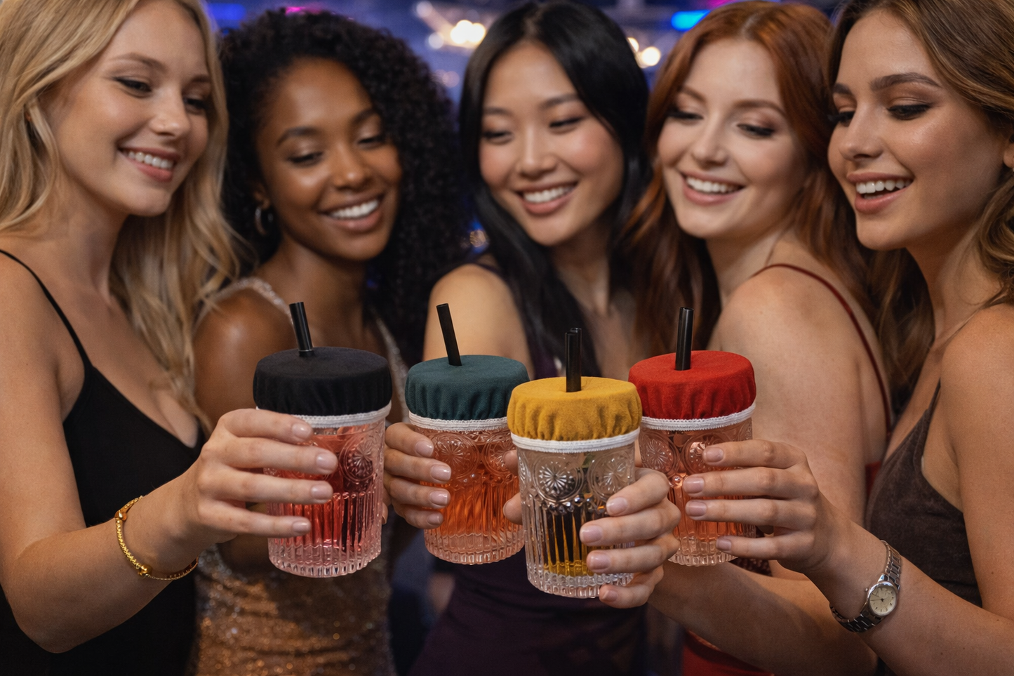 Drink Cover Scrunchie – Protect Your Drink Anywhere