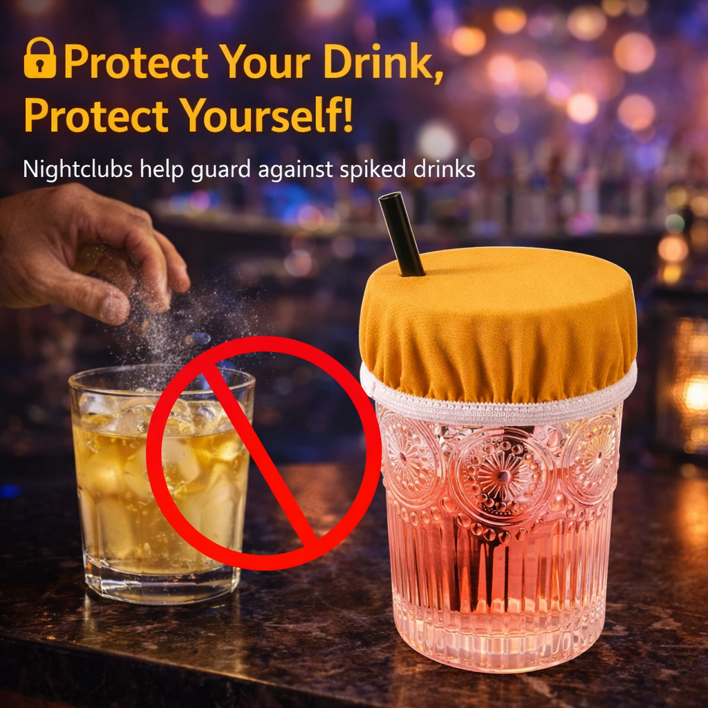 Drink Cover Scrunchie – Protect Your Drink Anywhere