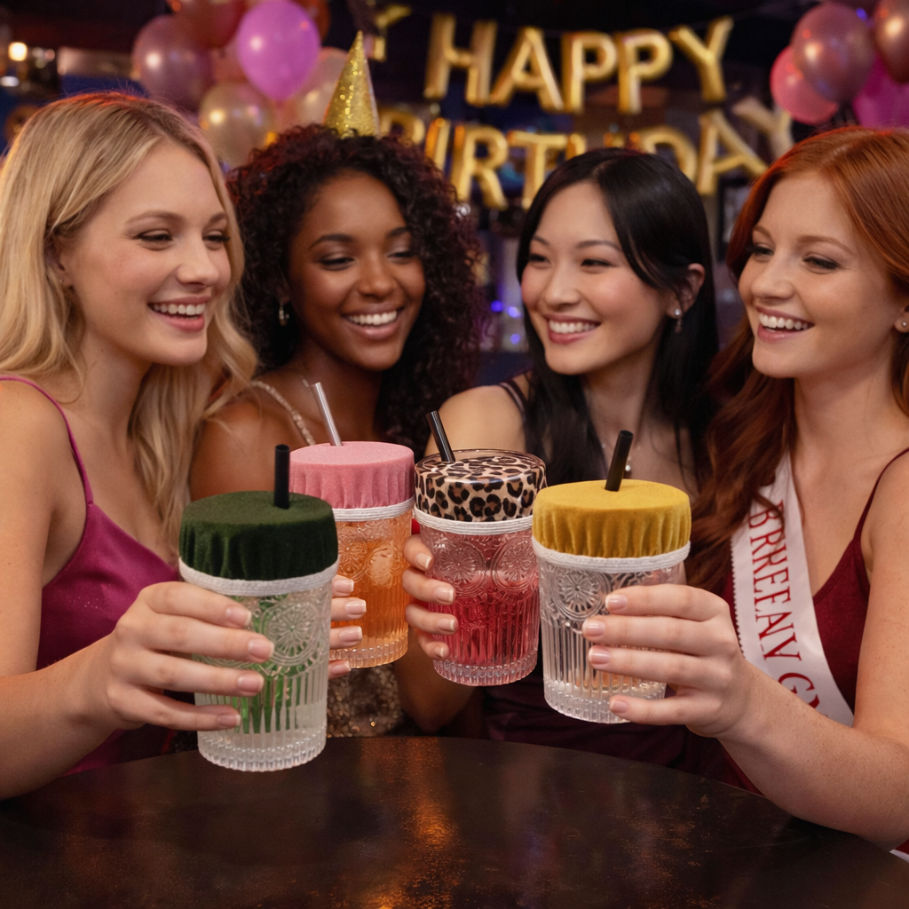 Drink Cover Scrunchie – Protect Your Drink Anywhere